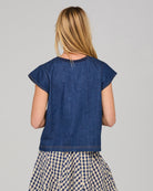 Guru Skirt Navy Seersucker Skirts Boom Shankar