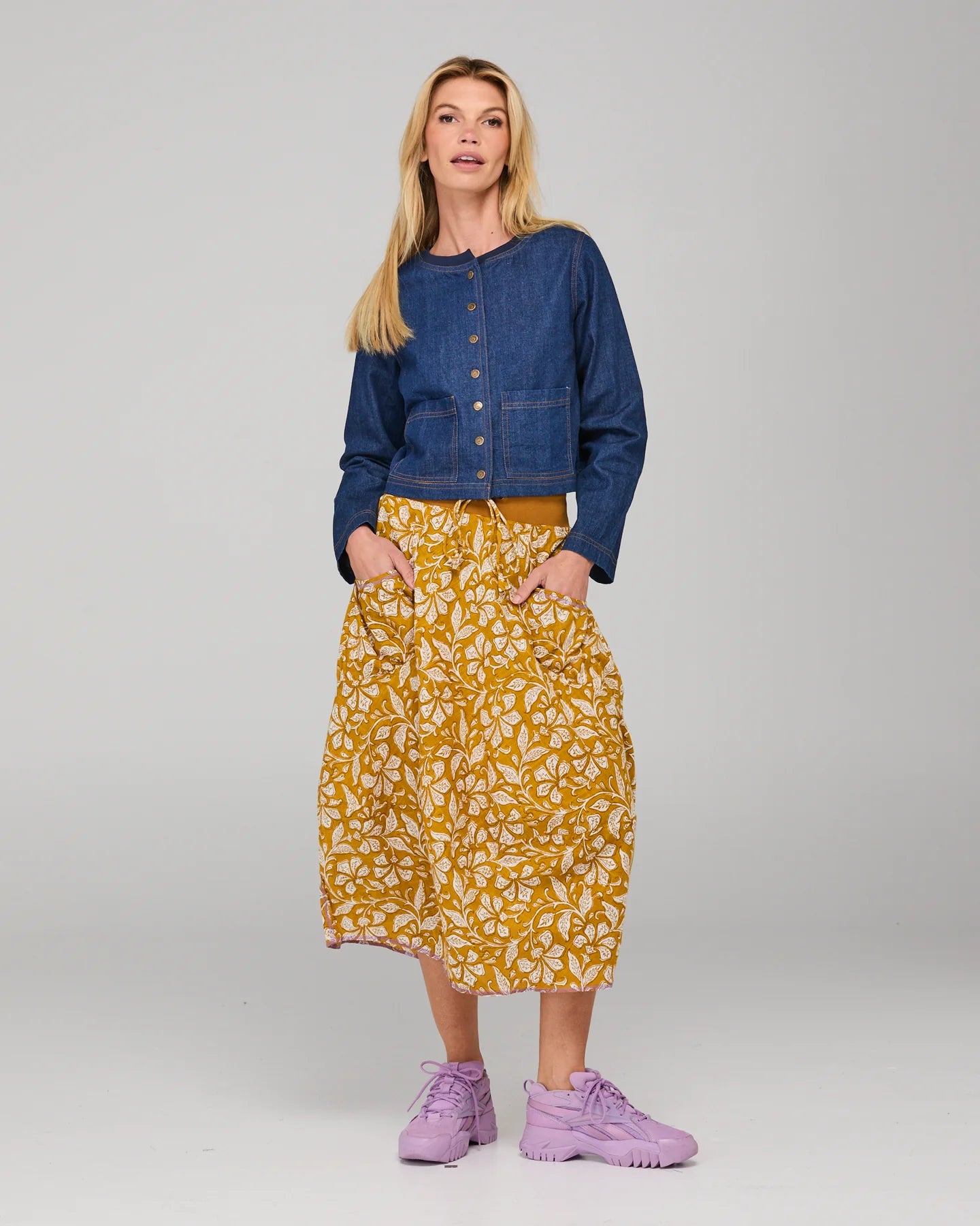 Guru Skirt Izumi Mustard Skirts Boom Shankar