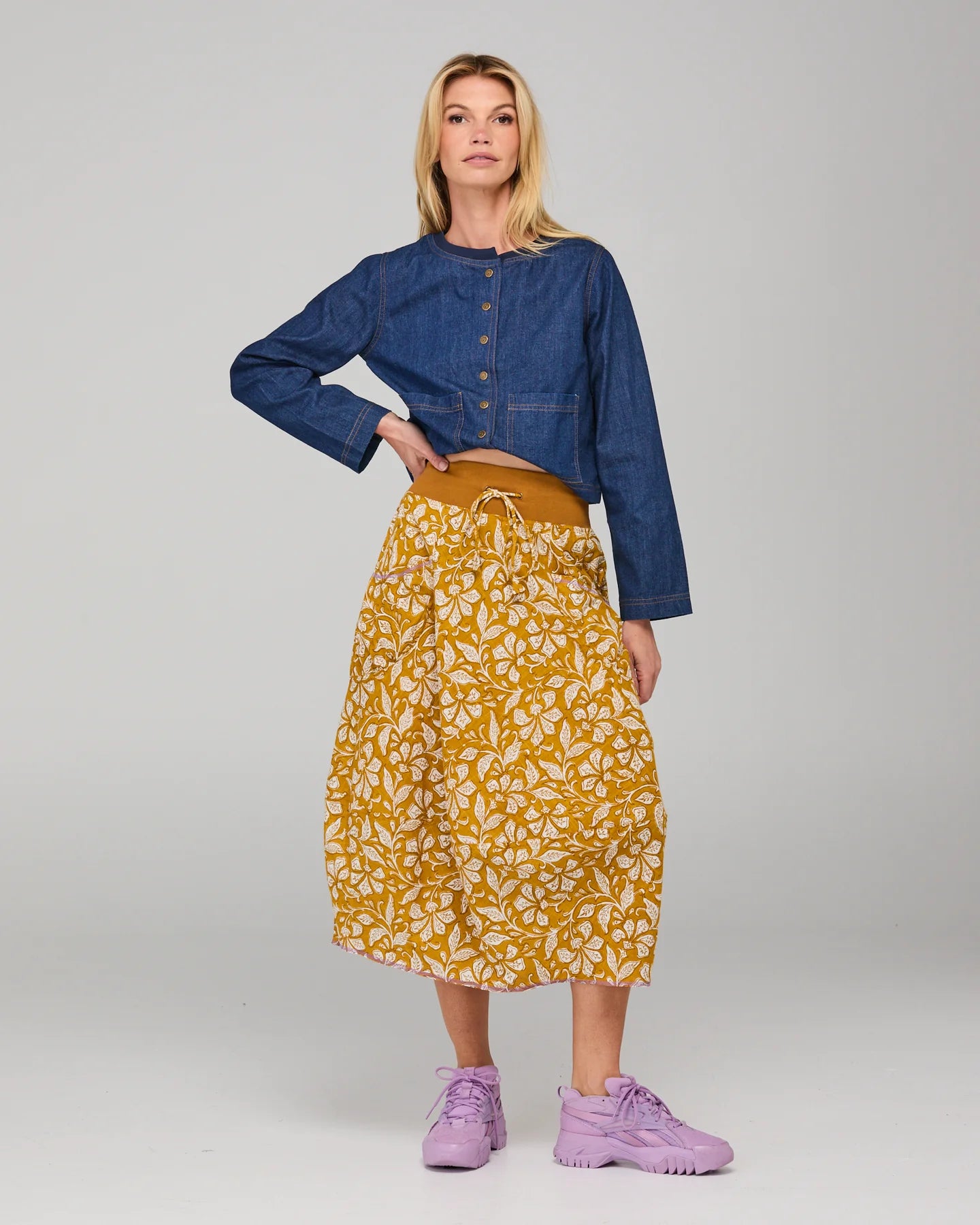 Guru Skirt Izumi Mustard Skirts Boom Shankar