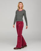 Bellissimo L/S Top Stripe Khaki/Navy Tops Boom Shankar