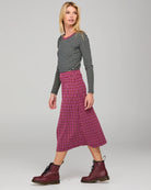 Bellissimo L/S Top Stripe Khaki/Navy Tops Boom Shankar