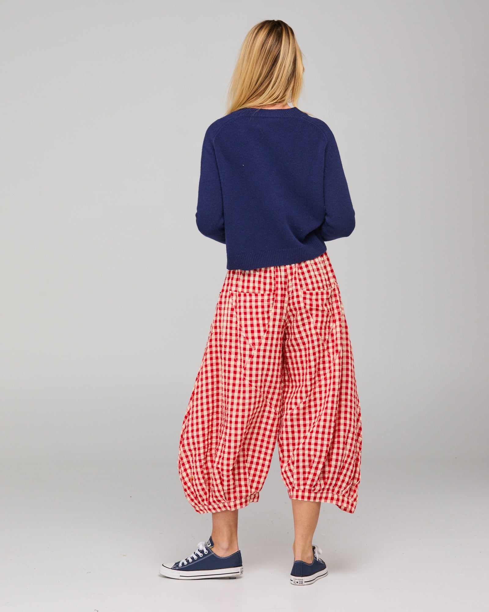 Guru Pant Red Seersucker Bottoms Boom Shankar