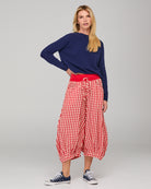 Guru Pant Red Seersucker Bottoms Boom Shankar