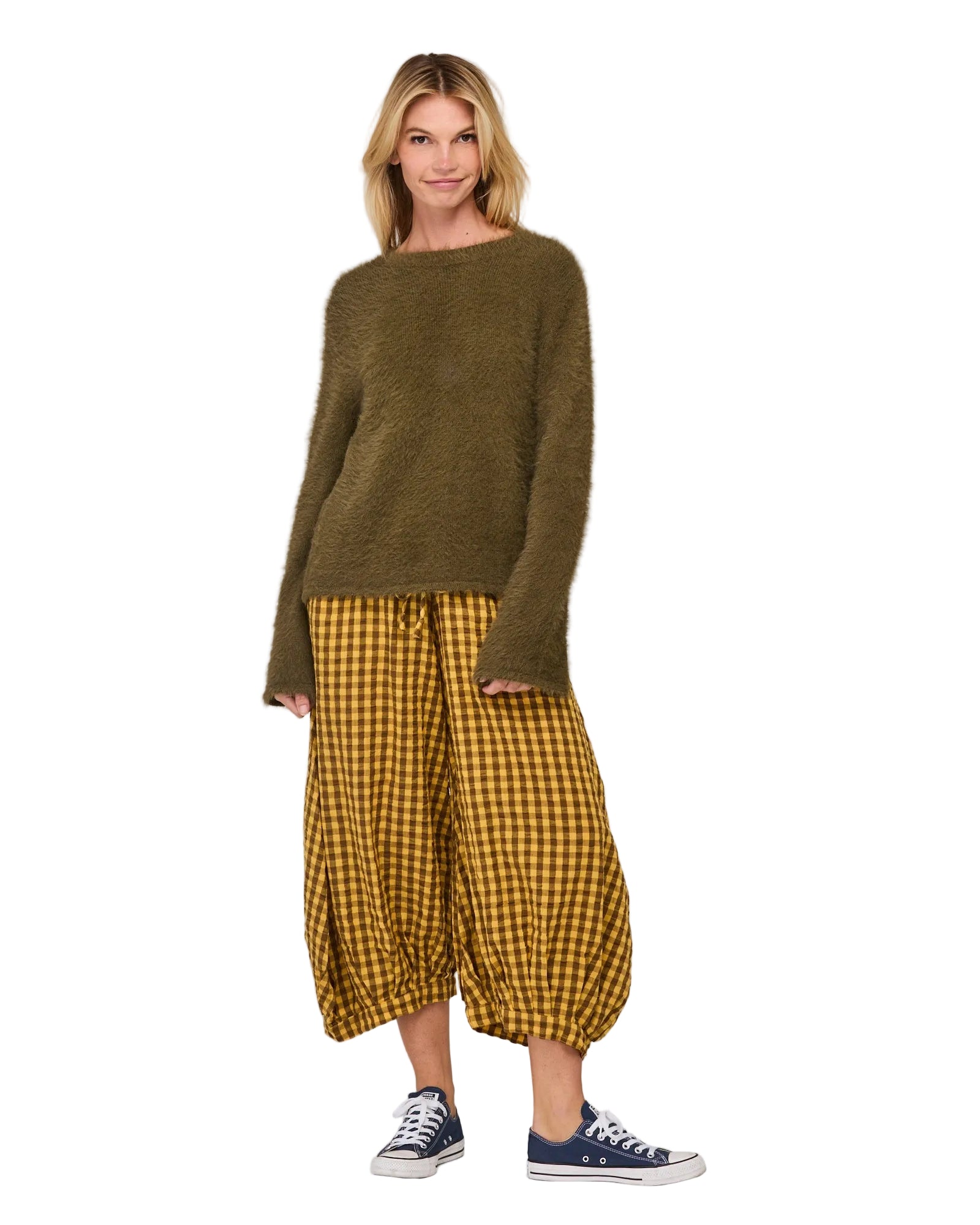 Guru Pant Mustard Seersucker Bottoms Boom Shankar 6