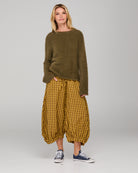 Guru Pant Mustard Seersucker Bottoms Boom Shankar