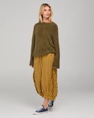 Guru Pant Mustard Seersucker Bottoms Boom Shankar