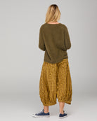 Guru Pant Mustard Seersucker Bottoms Boom Shankar