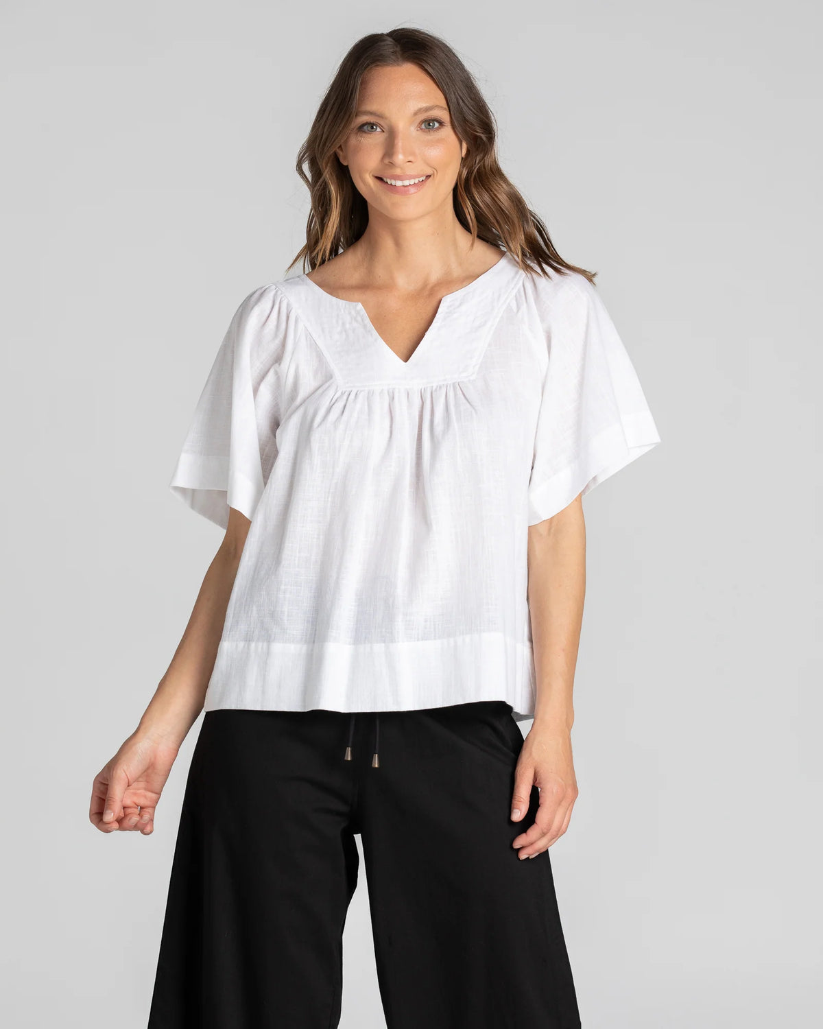 Freya Top Basic White Tops Boom Shankar