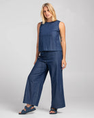 Hara Top Dark Denim Tops Boom Shankar