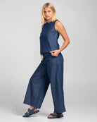 Hara Top Dark Denim Tops Boom Shankar