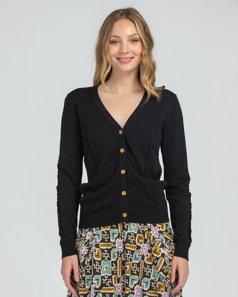 Lora Cardigan Black Jackets Boom Shankar   