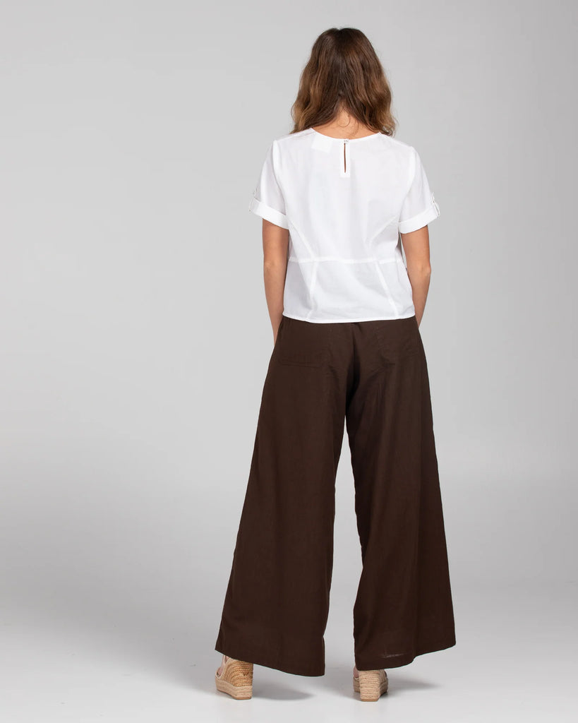 Guru Top Basic White Tops Boom Shankar