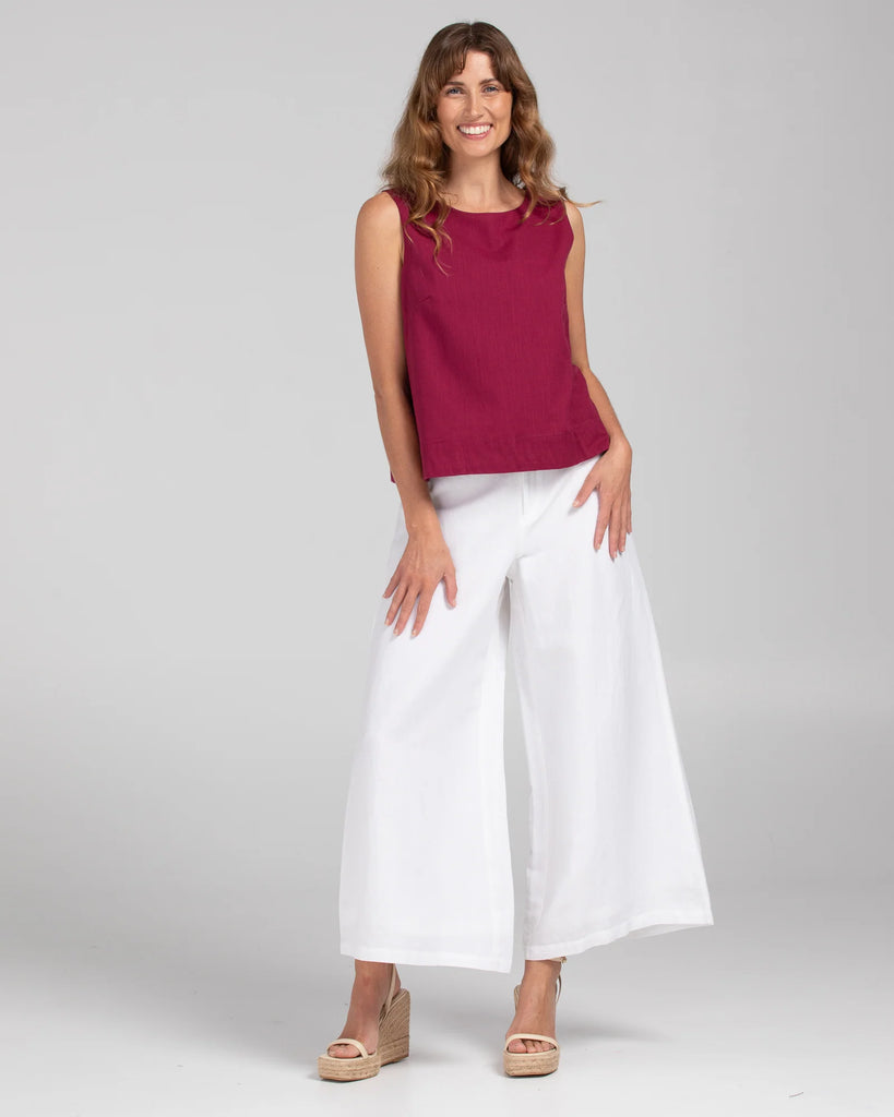 Hara Top Basic Magenta Tops Boom Shankar