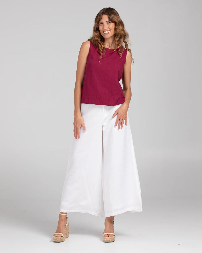 Hara Top Basic Magenta Tops Boom Shankar