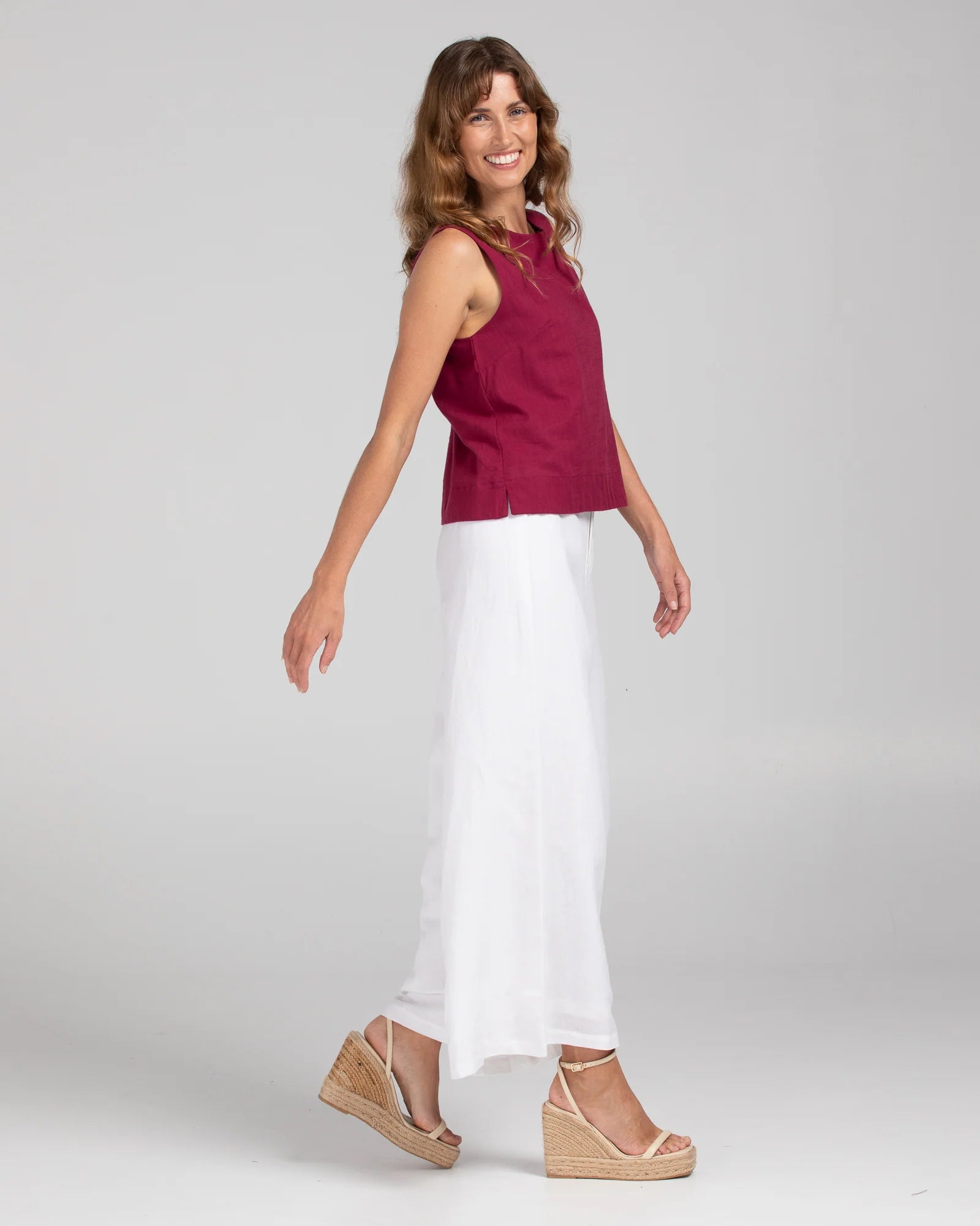 Hara Top - Deep Magenta Tops Boom Shankar