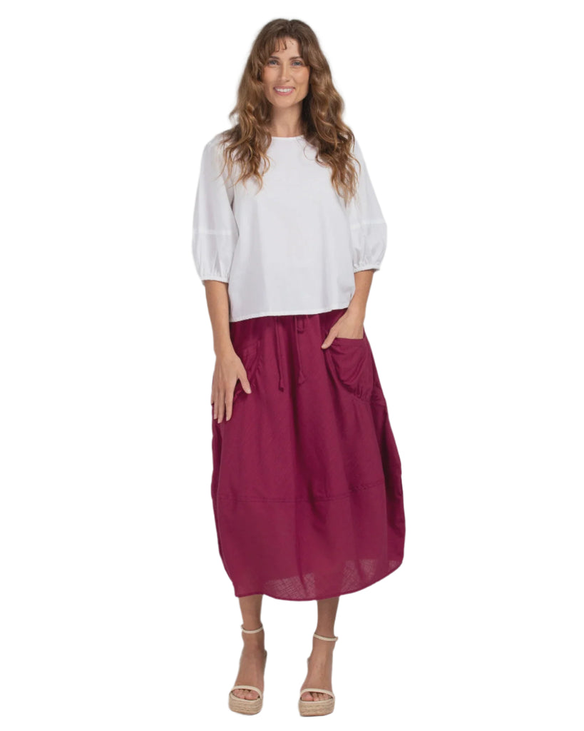 Guru Skirt Basic Magenta Tops Boom Shankar 8