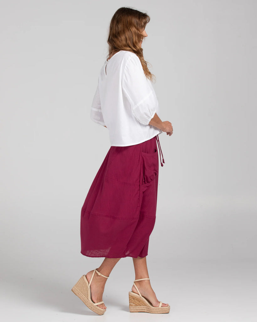 Guru Skirt Basic Magenta Tops Boom Shankar