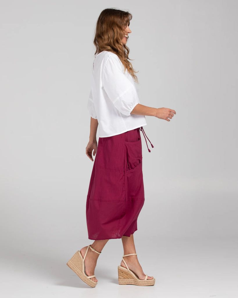 Guru Skirt Basic Magenta Tops Boom Shankar