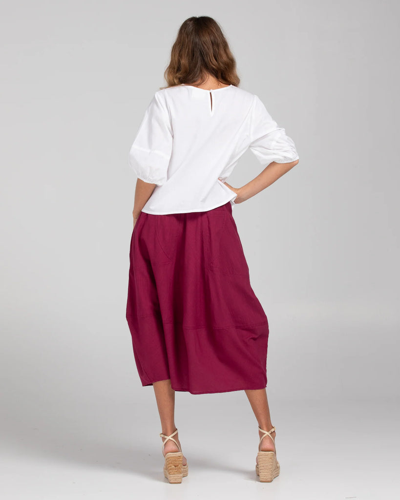 Guru Skirt Basic Magenta Tops Boom Shankar