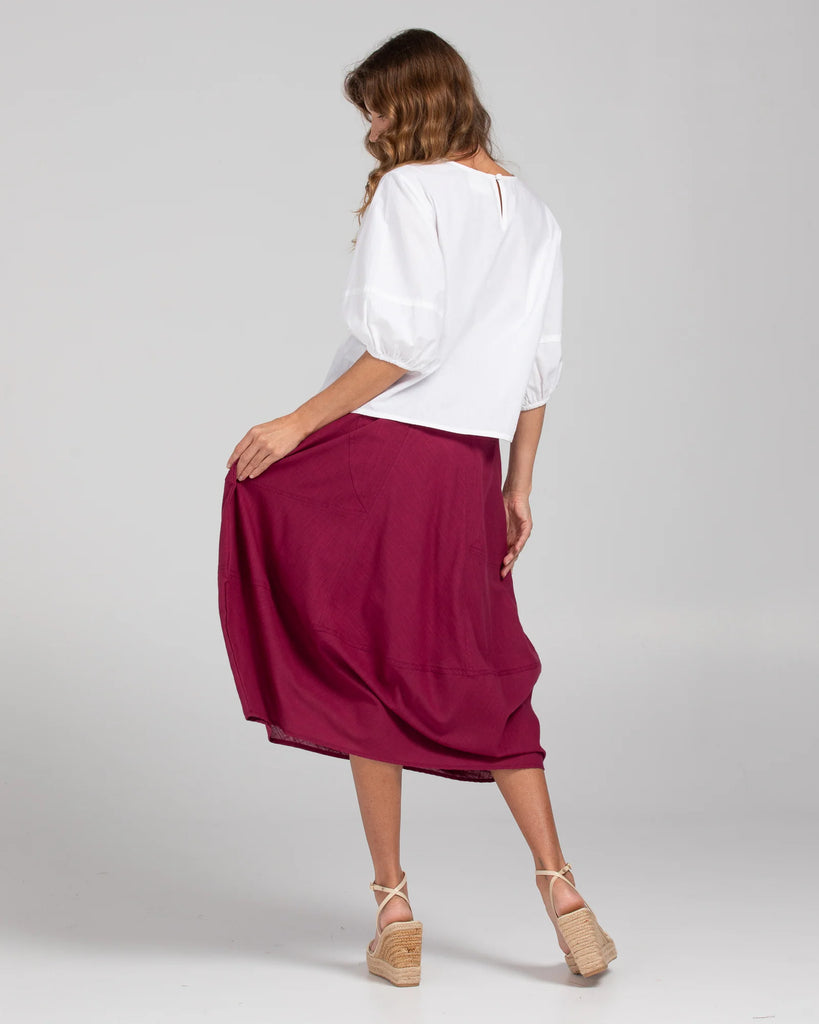 Guru Skirt Basic Magenta Tops Boom Shankar