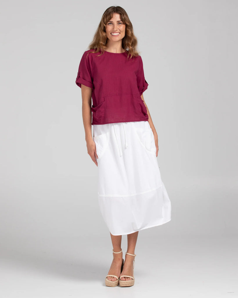 Guru Top Basic Magenta Tops Boom Shankar