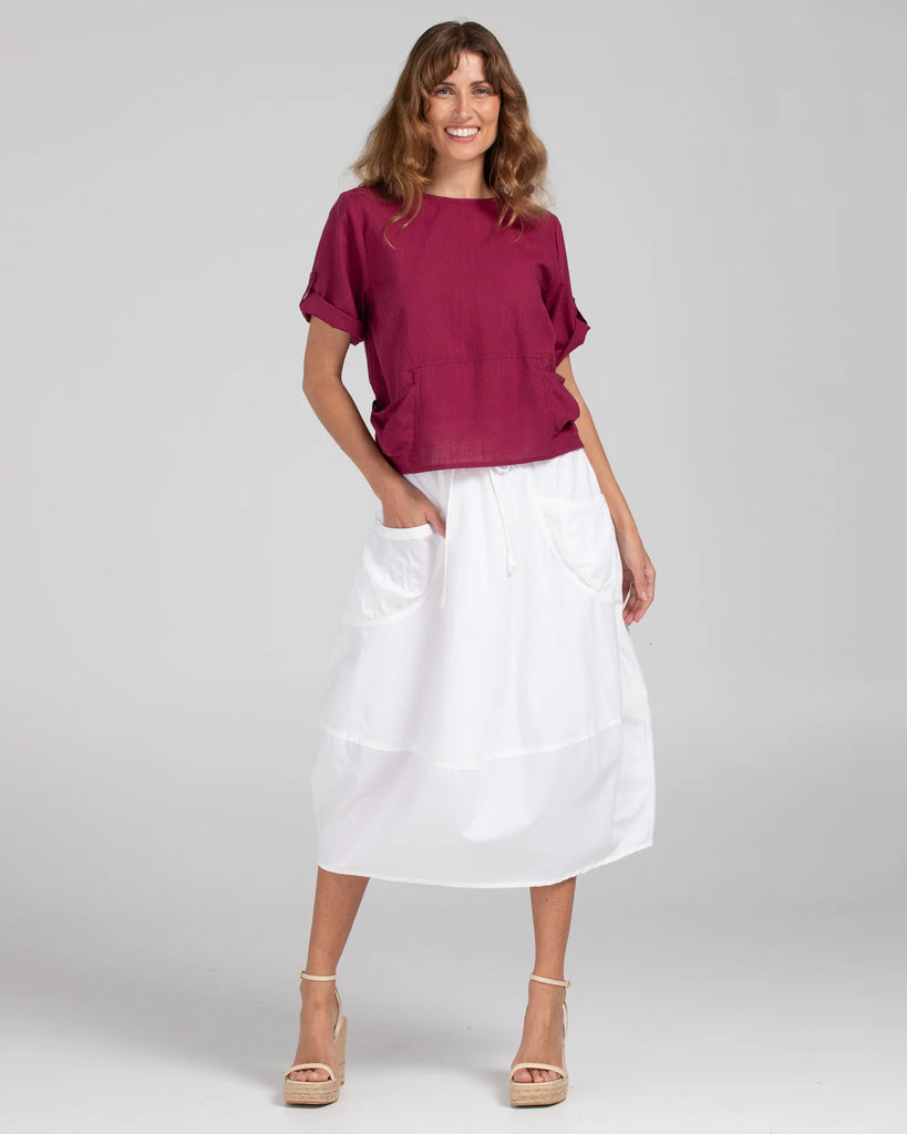 Guru Top Basic Magenta Tops Boom Shankar