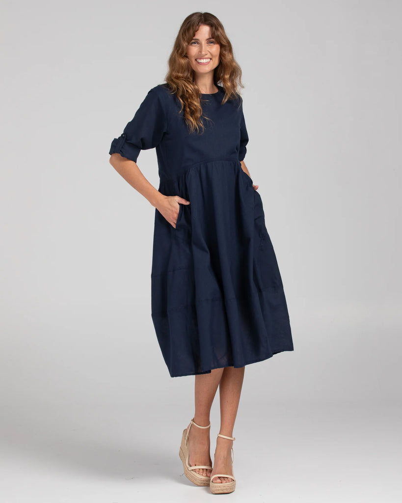 Guru Dress Basic Navy Dresses Boom Shankar