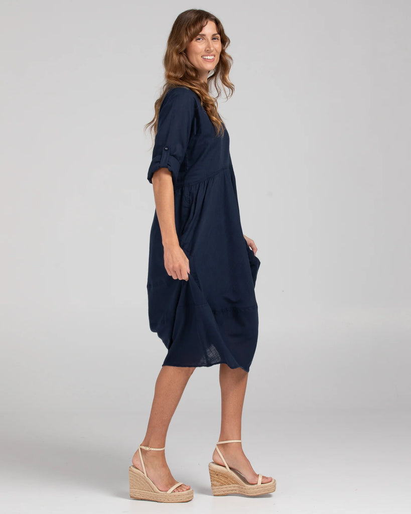 Guru Dress Basic Navy Dresses Boom Shankar