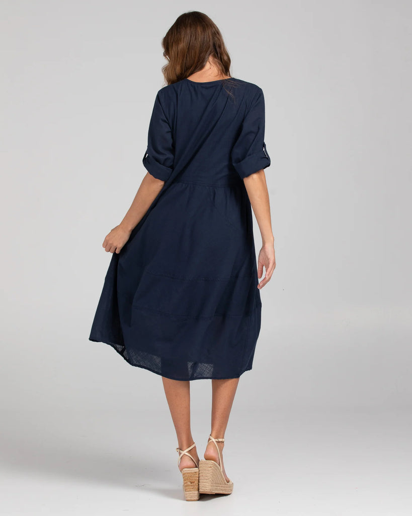 Guru Dress Basic Navy Dresses Boom Shankar