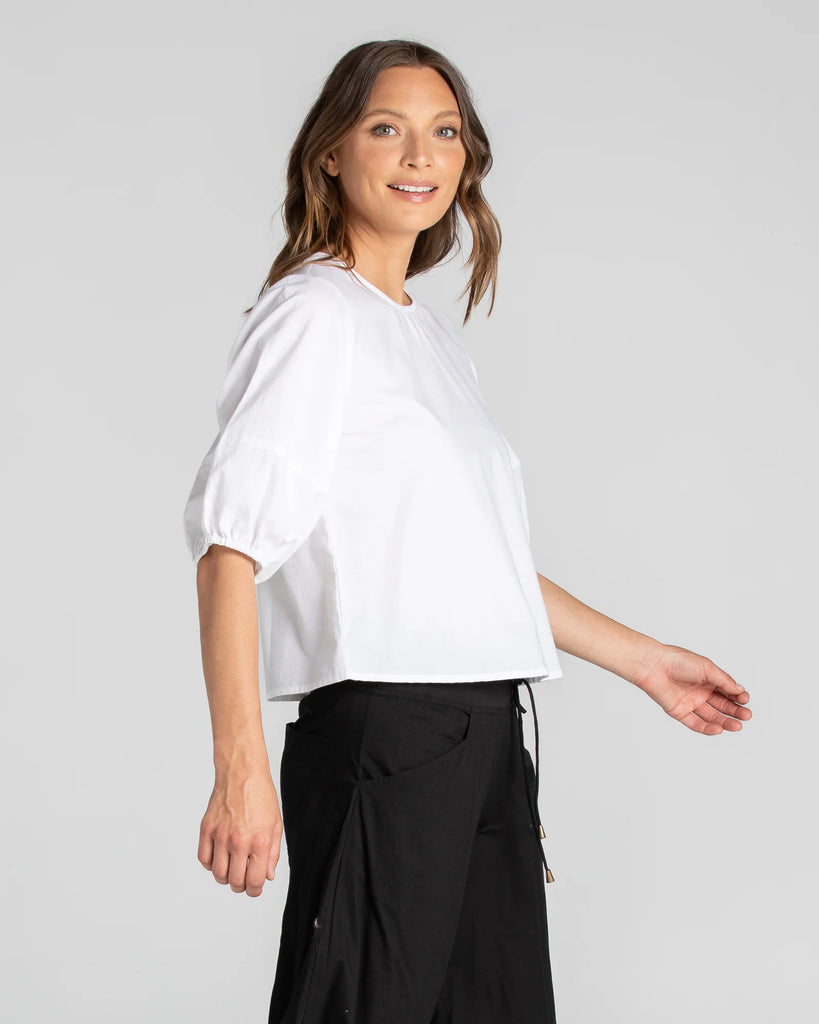 Ava Top Basic White Tops Boom Shankar