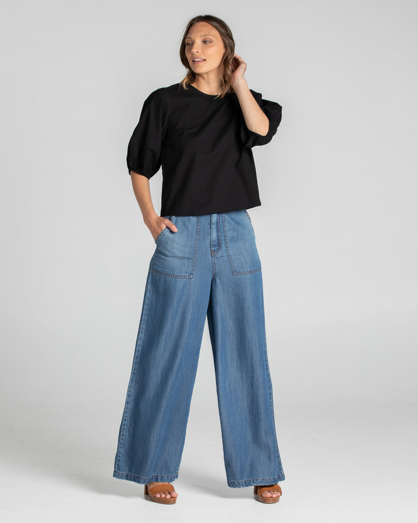 Ava Top Black Tops Boom Shankar   