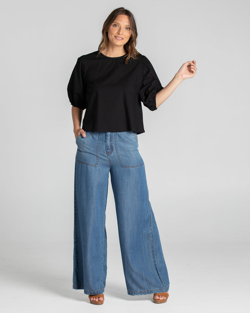Ava Top Black Tops Boom Shankar   