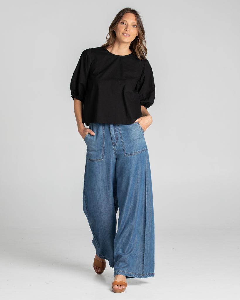 Ava Top Black Tops Boom Shankar   