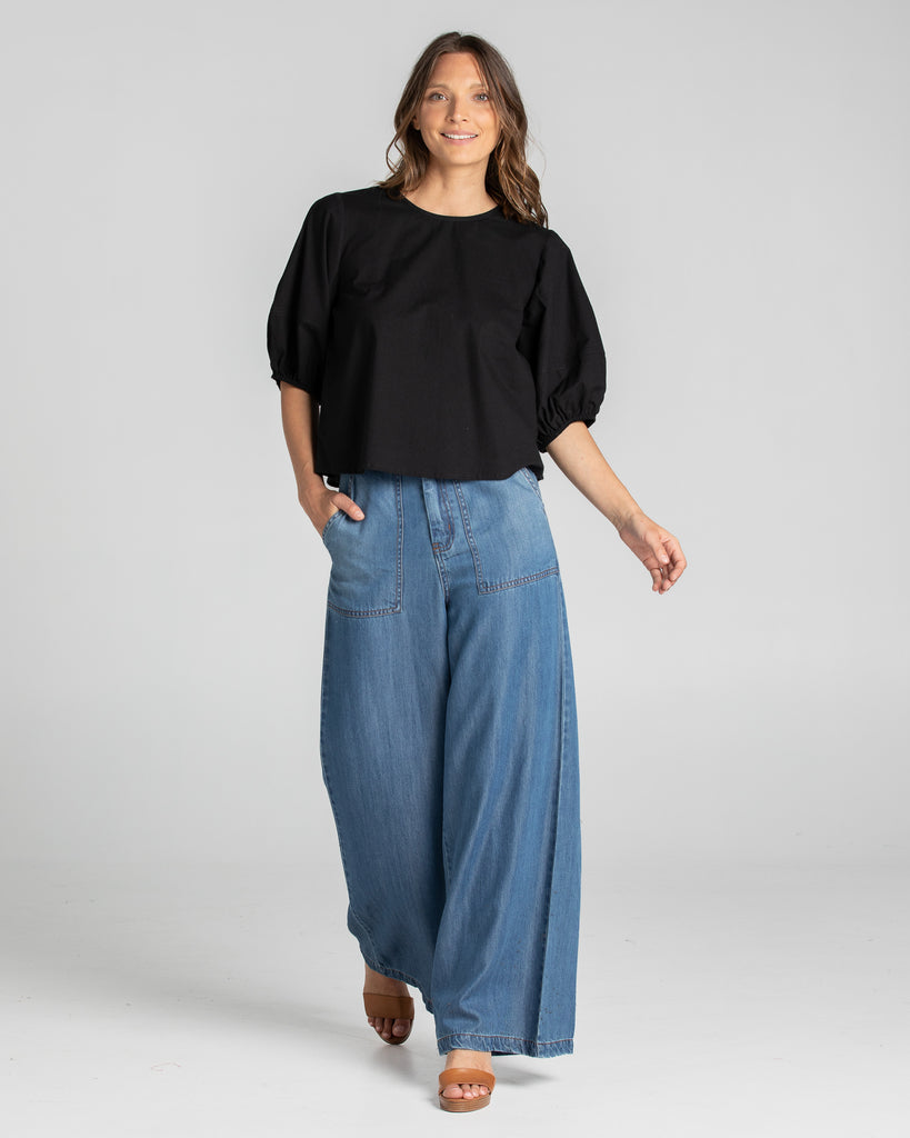Ava Top Black Tops Boom Shankar   