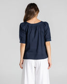 Bliss Top Basic Navy Tops Boom Shankar