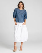Guru Skirt Basic White Skirts Boom Shankar