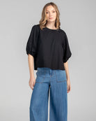 Ava Top Basic Black Tops Boom Shankar
