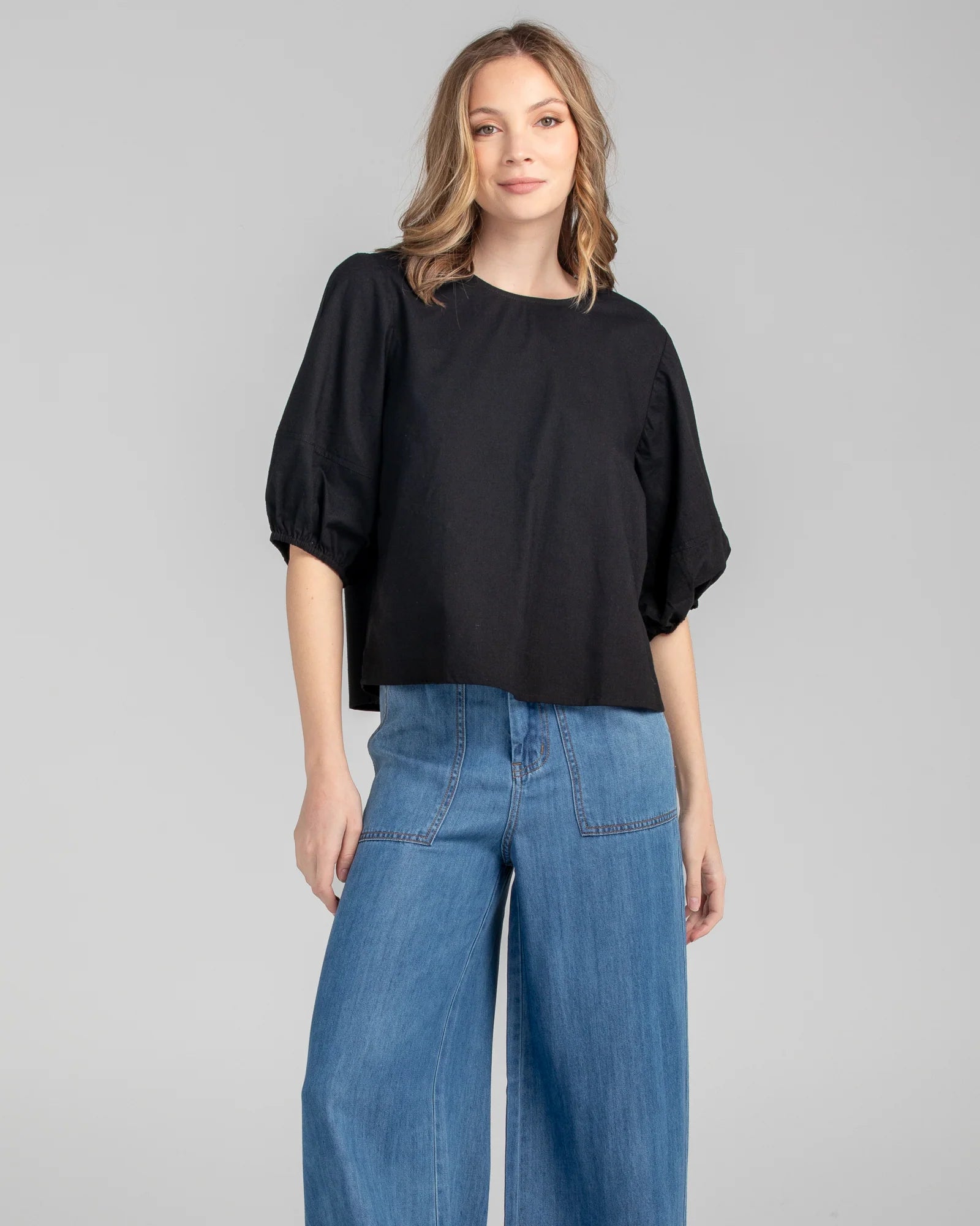 Ava Top Basic Black Tops Boom Shankar