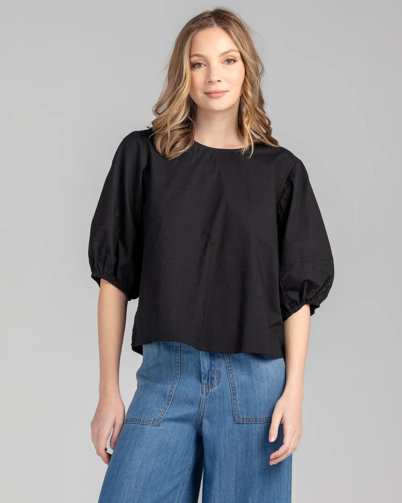 Ava Top Basic Black Tops Boom Shankar