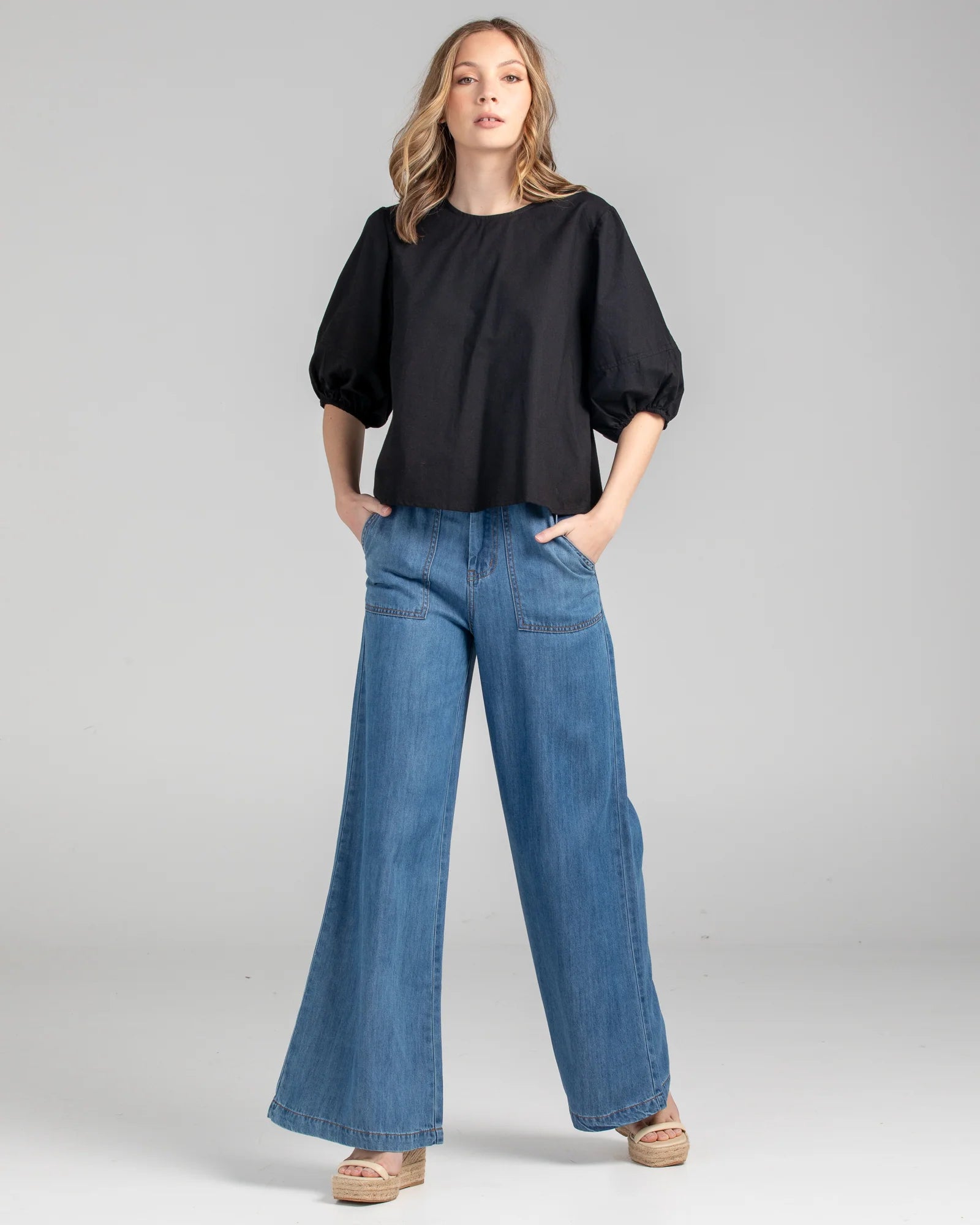 Ava Top Basic Black Tops Boom Shankar