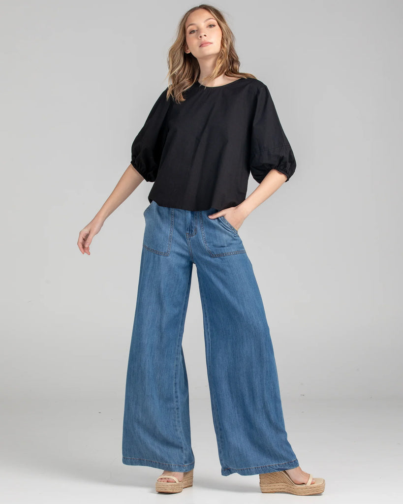 Ava Top Basic Black Tops Boom Shankar