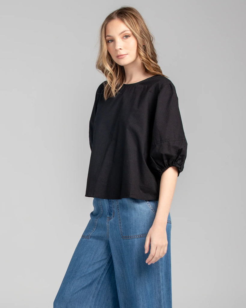 Ava Top Basic Black Tops Boom Shankar
