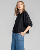 Ava Top Basic Black Tops Boom Shankar