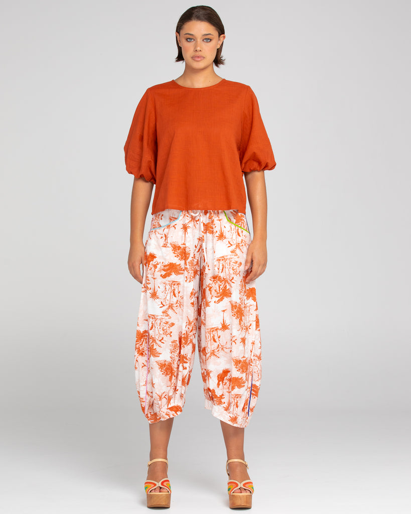 Ava Top Mecca Orange Tops Boom Shankar   