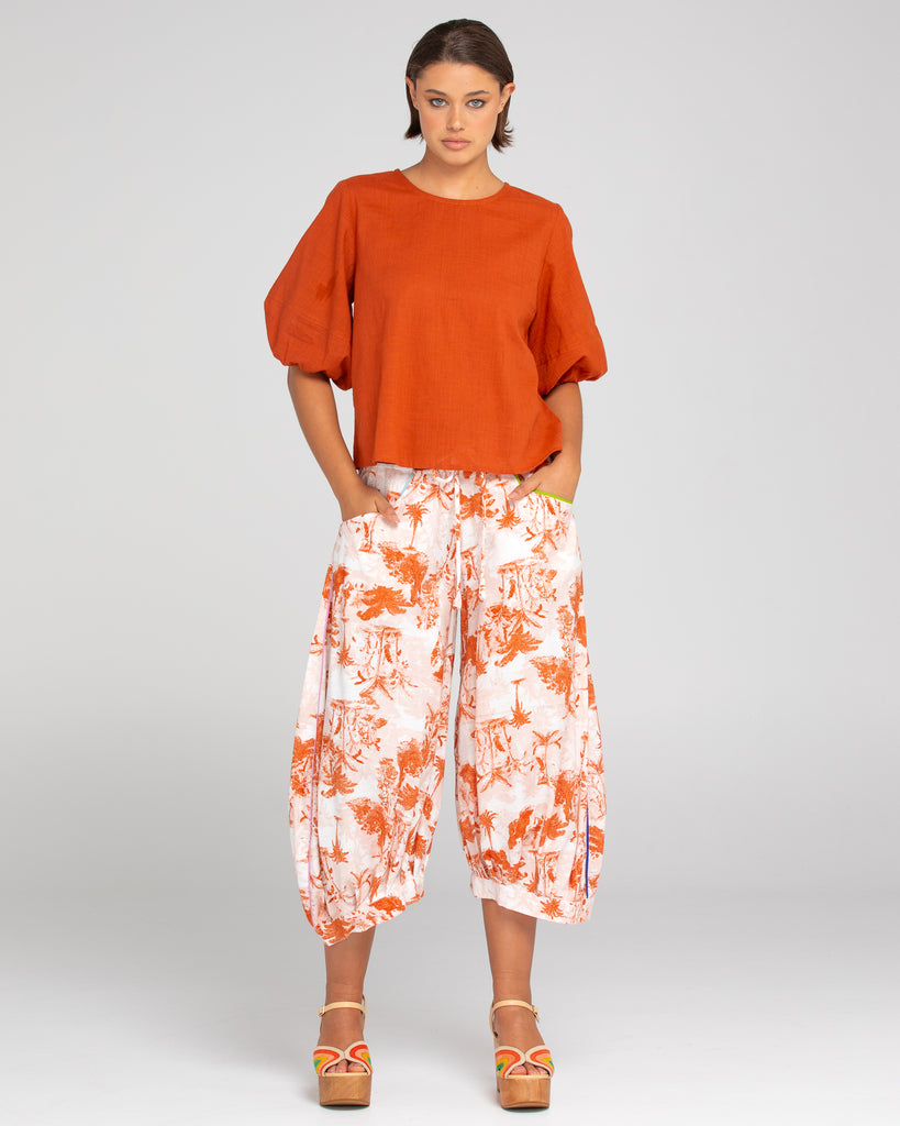 Ava Top Mecca Orange Tops Boom Shankar   