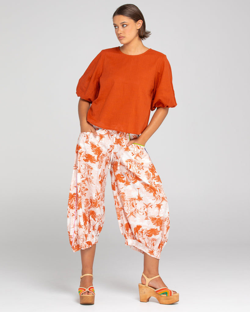Ava Top Mecca Orange Tops Boom Shankar   