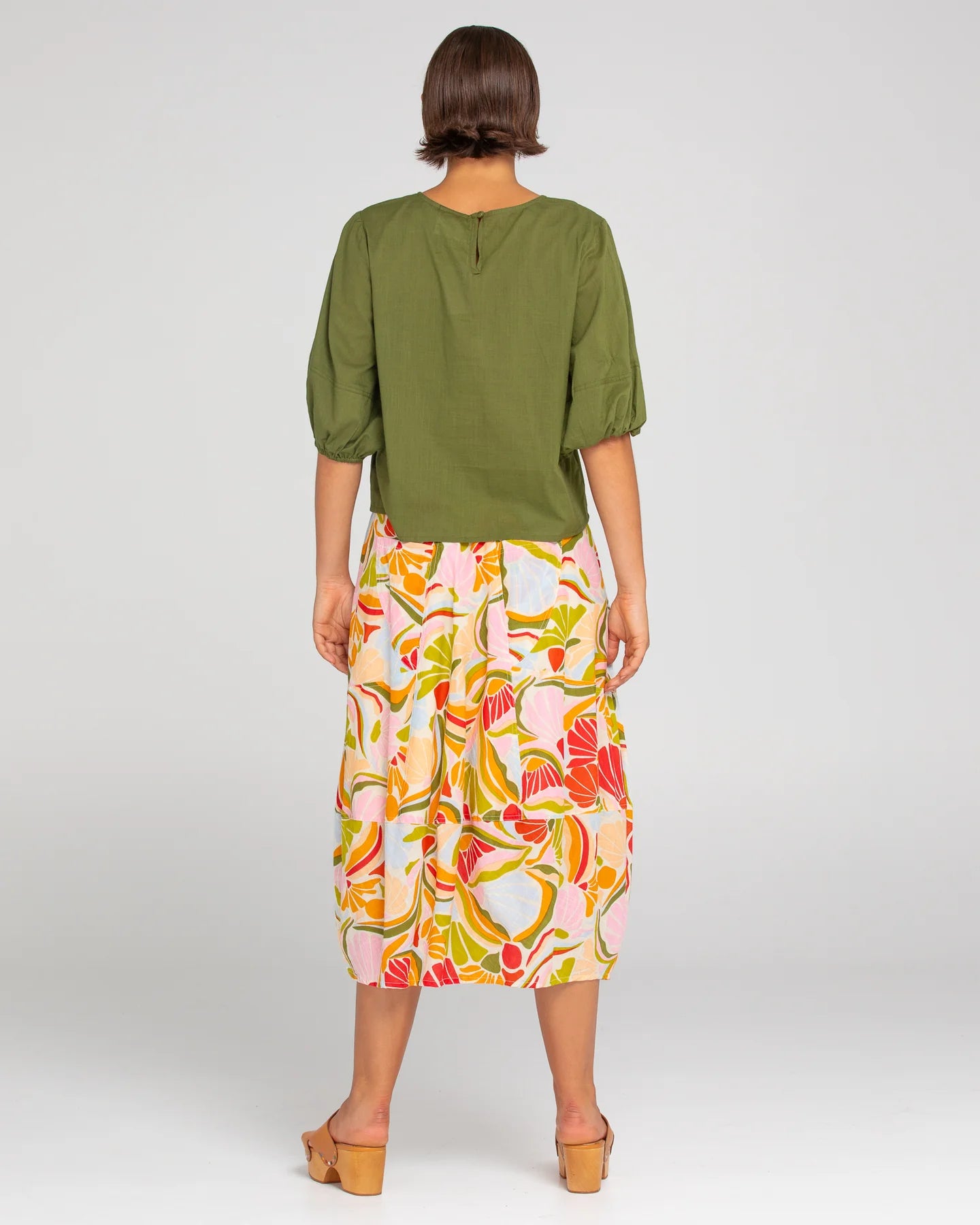 Ava Top Basic Khaki Tops Boom Shankar