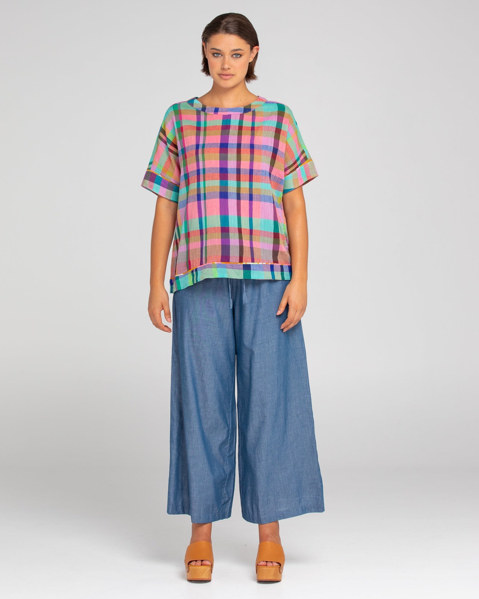 Ria Pant Basic Chambray - Global Free Style