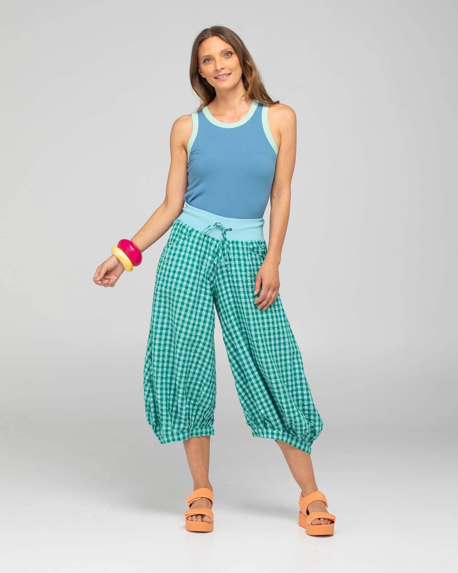 Guru Pant Green Bottoms Boom Shankar