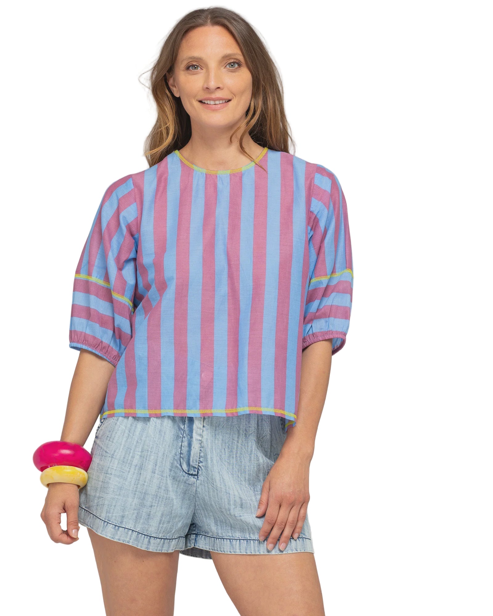 Ava Top Capri Blue Tops Boom Shankar 6